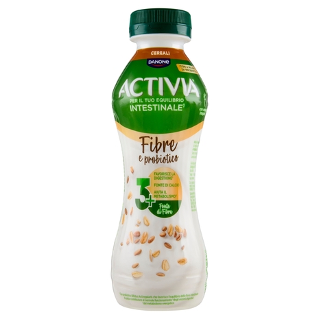 ACTIVIA da Bere, Fibre e probiotico, Cereali, Fonte di Calcio, aiuta metabolismo e digestione,270g